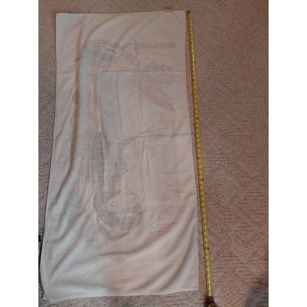 Disney Princess Jasmine Vintage 90s Beach Towel Franco Aladdin All Cotton